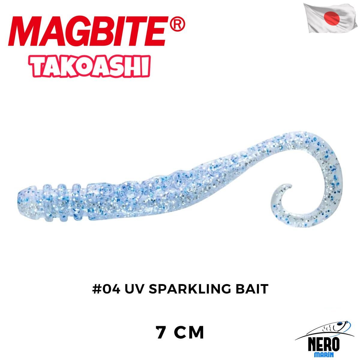 Magbite Slikon Ahtapot Bacağı 7cm #04 UV Sparkling Bait (5 Adet)